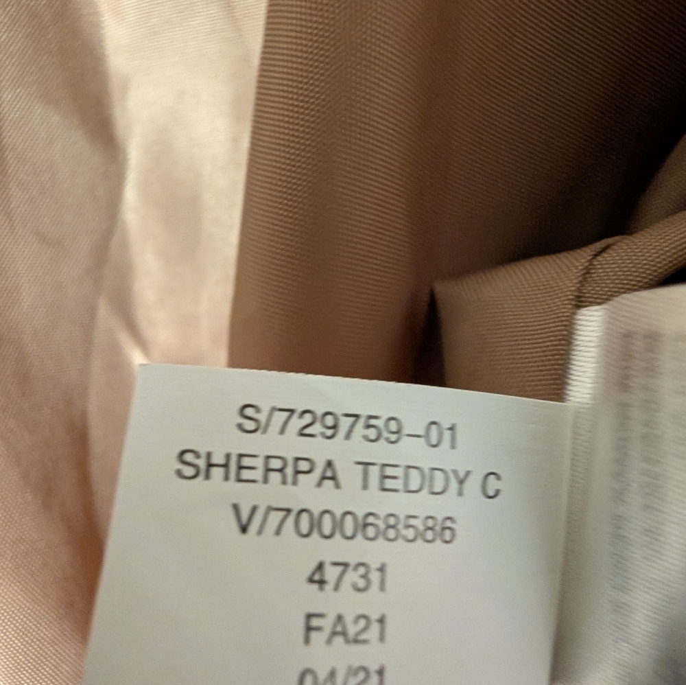Gap Coat Sherpa Brown Size XXL Teddy Bear Outdoorsy Athleisure - Picture 5 of 9